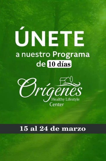 Programa de 10 días Orígenes Healthy Lifestyle Center